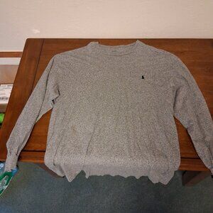 Polo, Long Sleeve T-Shirt, Grey, Size LT